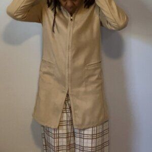 Women's Yansi Fugel Vegan Faux Suede Duster Jacket: (Women's Size M)